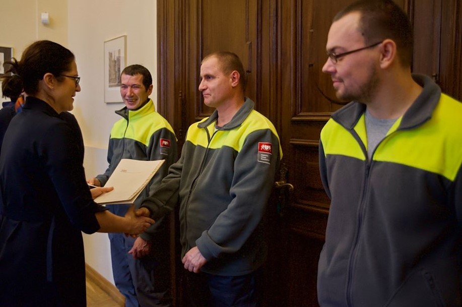 Bohaterska postawa pracowników GUK wyróżniona przez prezydent Aleksandrę Dulkiewicz